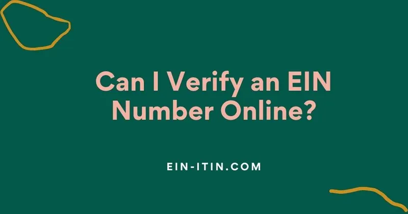 Can I Verify an EIN Number Online?