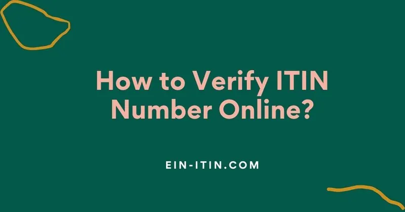 How to Verify ITIN Number Online?