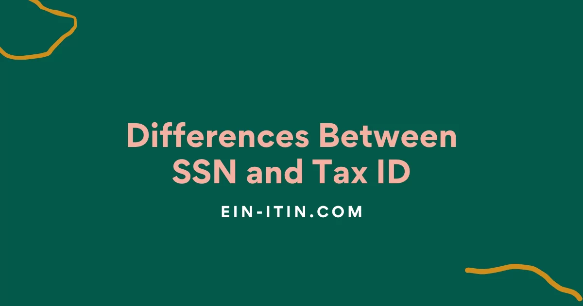 Differences Between SSN and Tax ID