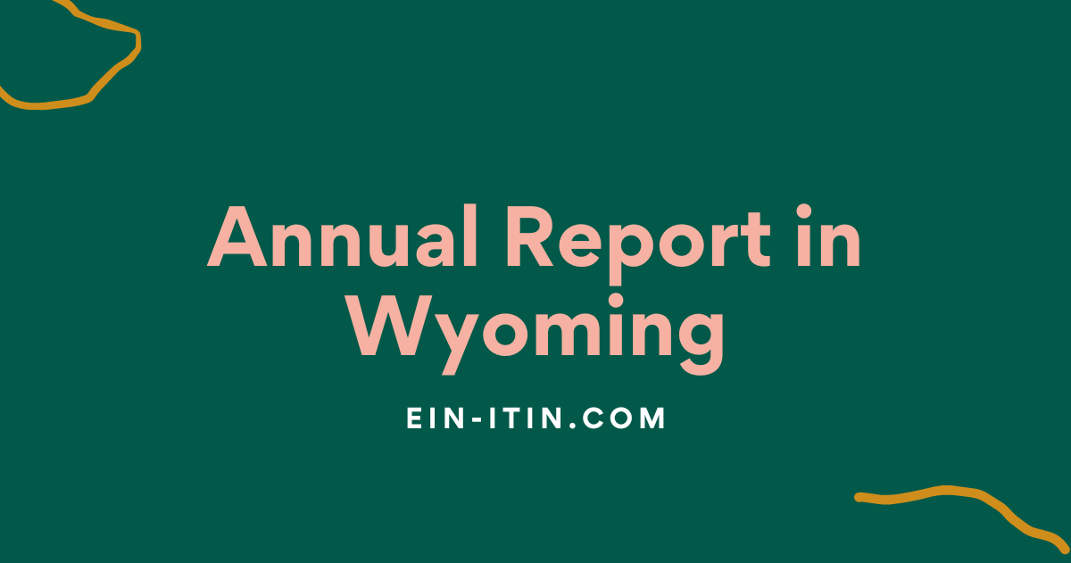 Annual Report in Wyoming