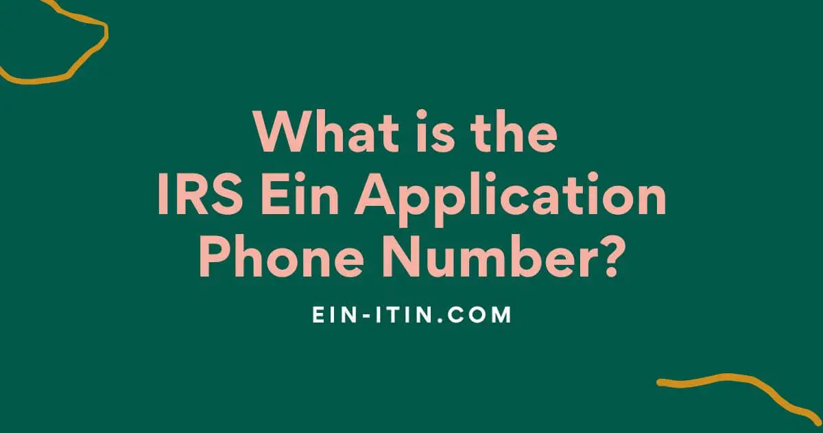 ein application irs fax number